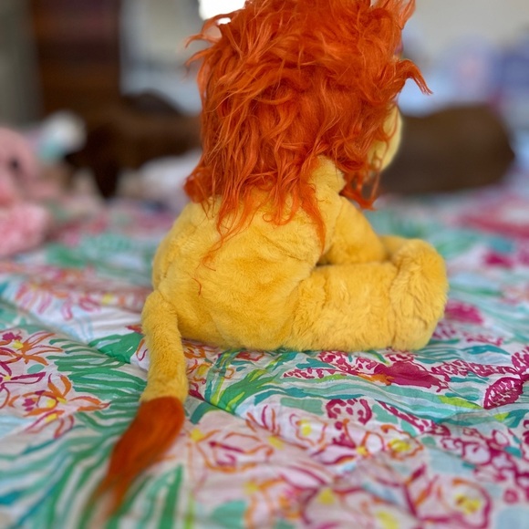 Plush Lion Toy - Yellow and Orange - Picture 3 of 3